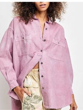 FREE PEOPLE Chemise Cardiff Buttondown Size XS